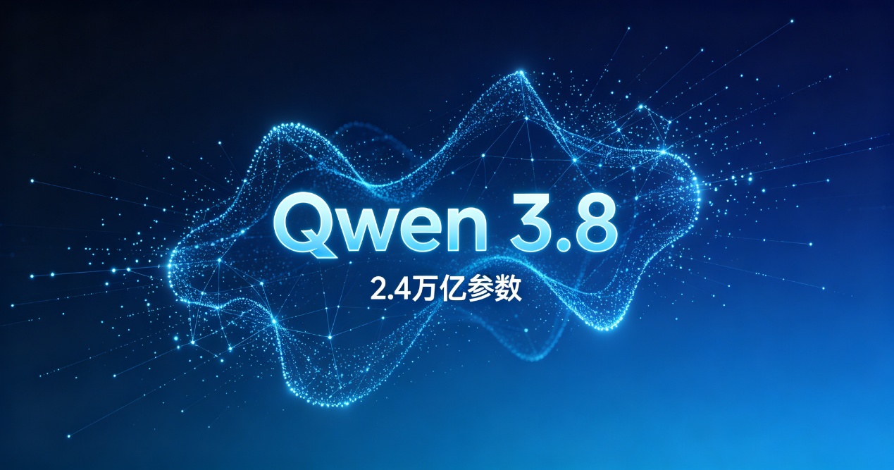 Qwen 3.8 Max official promo: 2.4 trillion parameters