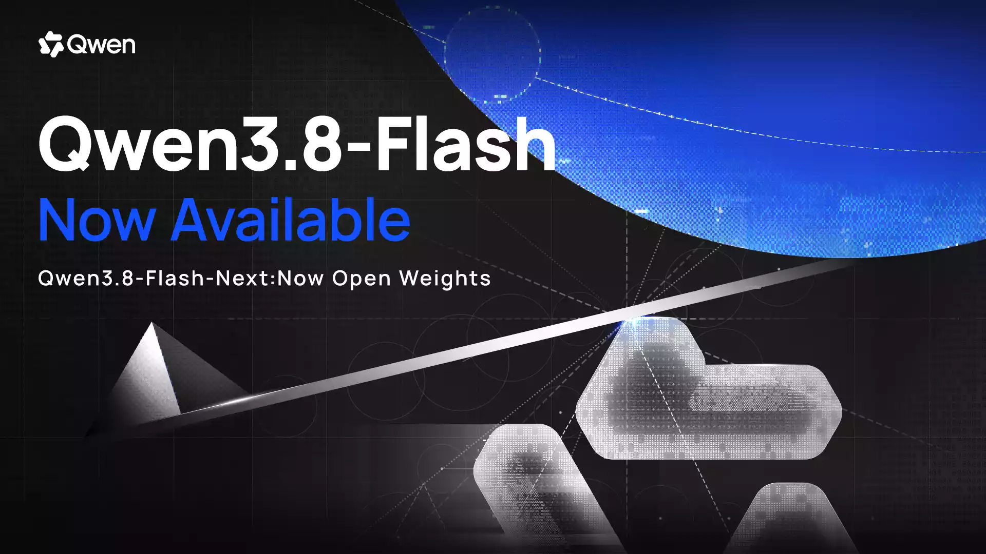 Qwen3.8-Flash-Next official cover: Now Available, the open-weights release